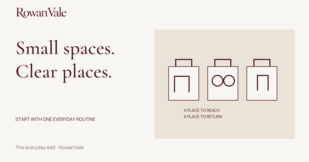 Small-space storage: give everyday things a home — illustrated guide