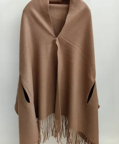 Armhole cashmere & wool wrap — supplier product photograph